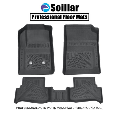 Floor Mats Liner Fits 2015-2022 Chevy Colorado GMC Canyon Extended Cab TPE Black