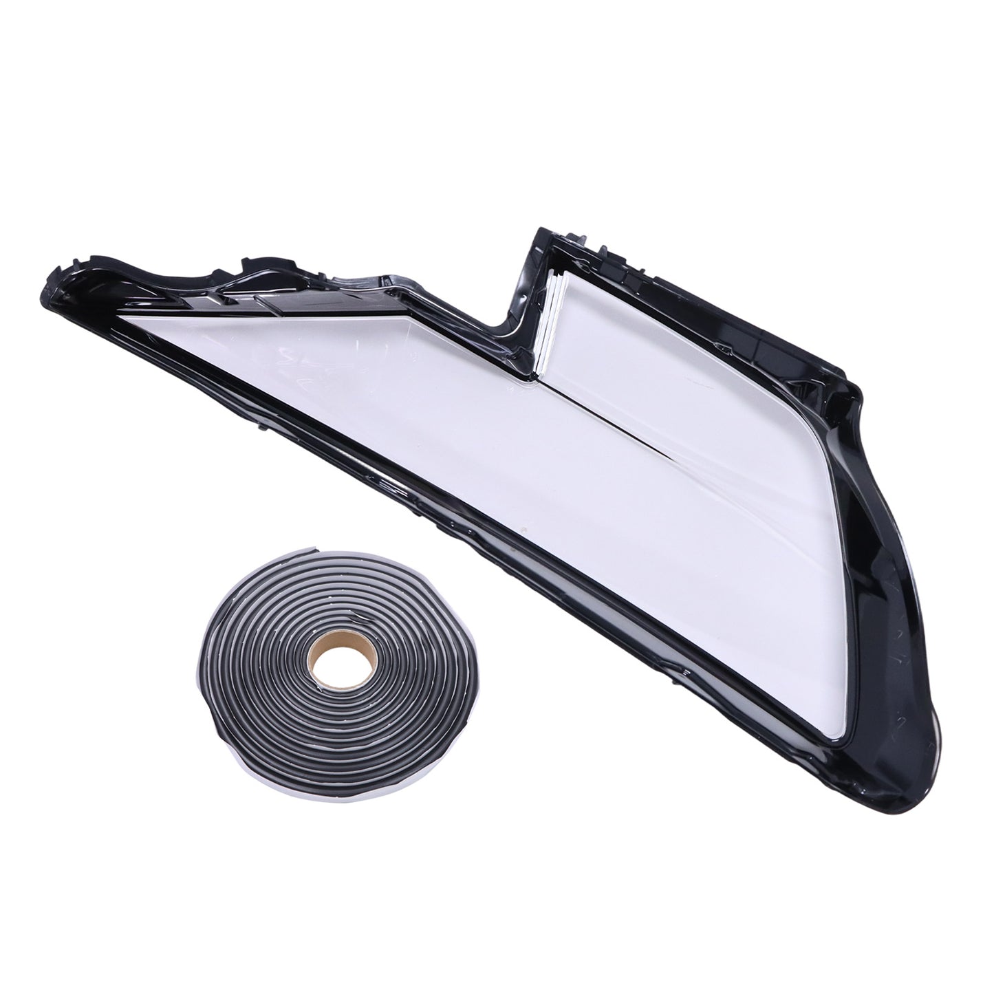 Left Driver Side Headlight Lens Cover Shell+Glue For Audi Q8 SQ8 2019-2023