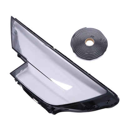 Left Driver Side Headlight Lens Cover Shell+Glue For Audi Q8 SQ8 2019-2023