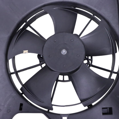Pair of L/R AC Condenser Fan Assemblies with Shroud for Acura ILX 16-21
