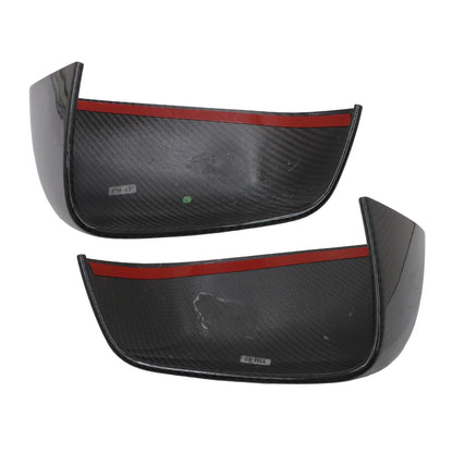 For 16-2025 Tesla Model X Side Mirror Covers Cap Direct Add-on Real Carbon Fiber