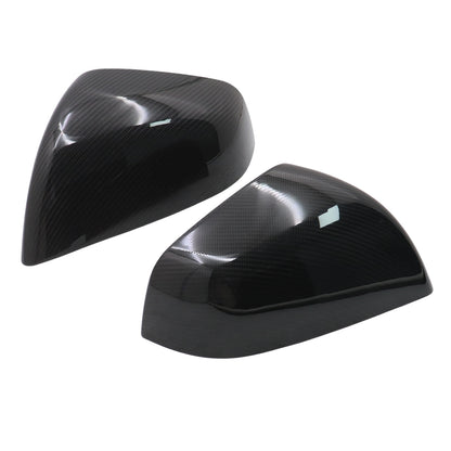 For 16-2025 Tesla Model X Side Mirror Covers Cap Direct Add-on Real Carbon Fiber