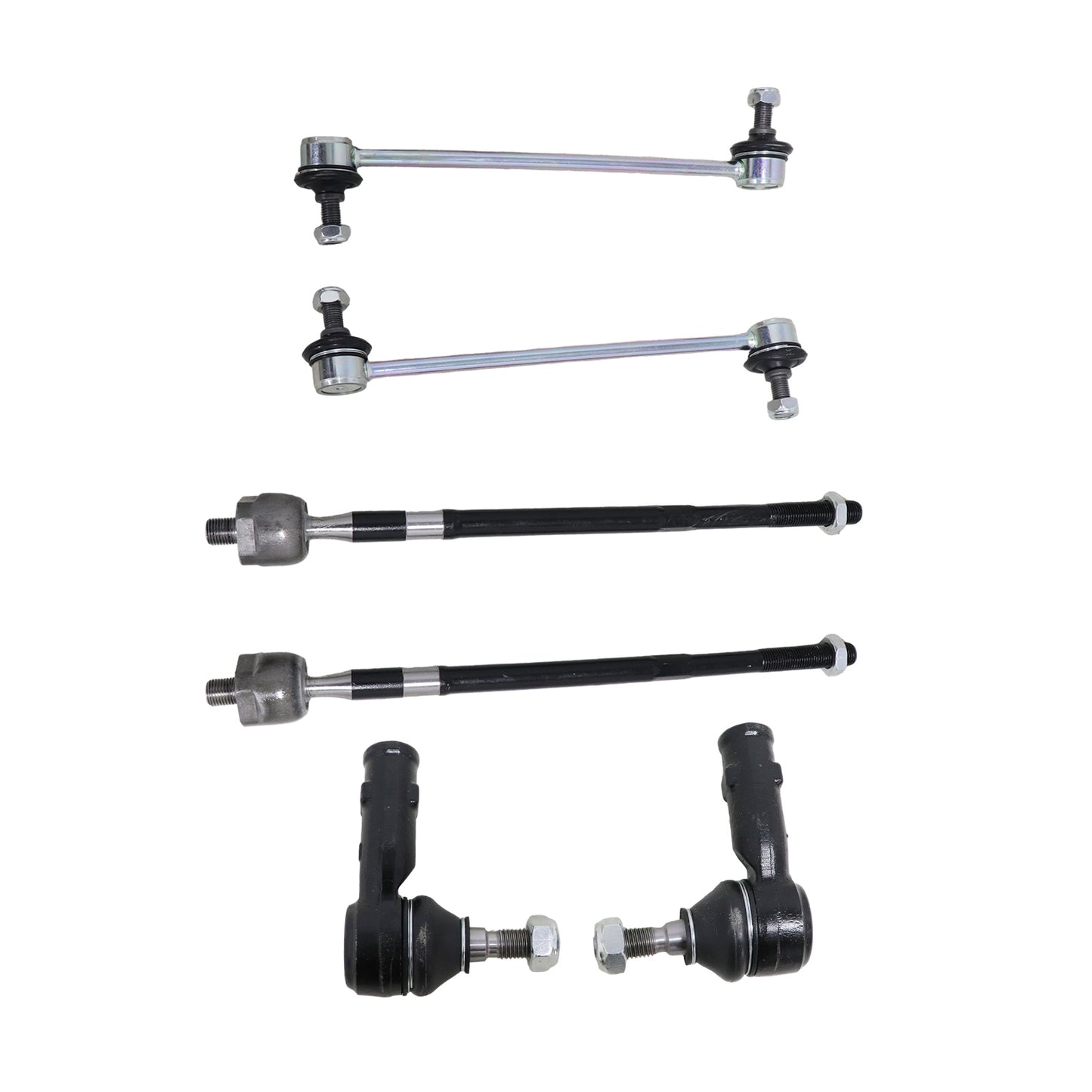 Fit Ford Focus 2006-2011 Suspension Kit 8pcs Front Lower Control Arms Tie Rods