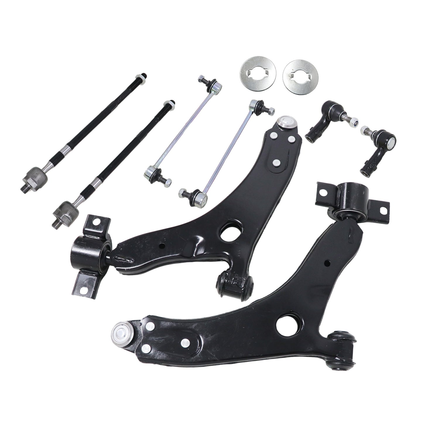 Fit Ford Focus 2006-2011 Suspension Kit 8pcs Front Lower Control Arms Tie Rods
