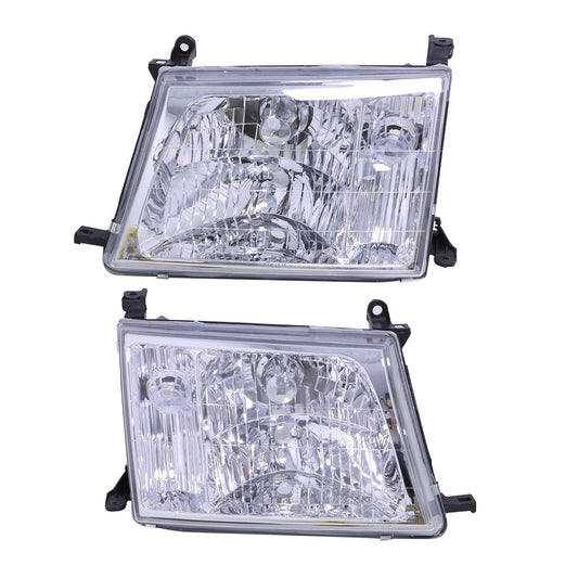 Pair For 98-05 Toyota Land Cruiser 100 Headlights Halogen lamp Set Left + Right