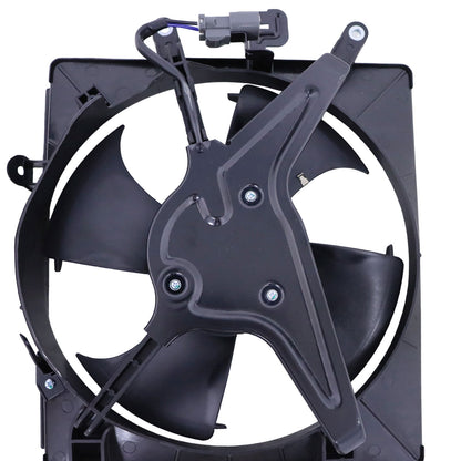New 2PCS AC Condenser Cooling Fan Left & Right For Honda Civic 2001-2005