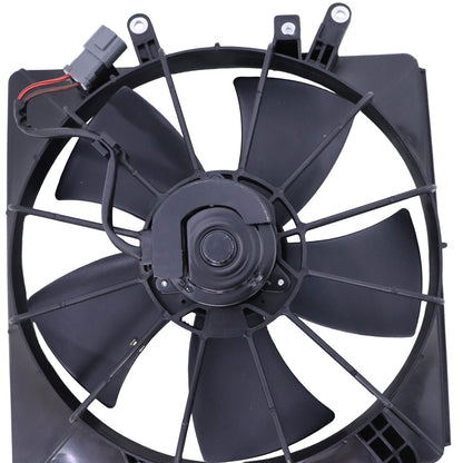 New 2PCS AC Condenser Cooling Fan Left & Right For Honda Civic 2001-2005