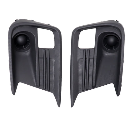 Balck Front Left+Right Fog Lamp Bezel Covers For 2018-2021 Subaru WRX