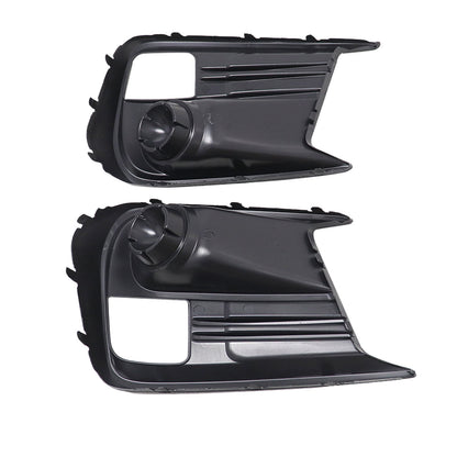 Balck Front Left+Right Fog Lamp Bezel Covers For 2018-2021 Subaru WRX