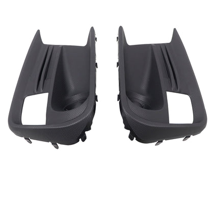 Balck Front Left+Right Fog Lamp Bezel Covers For 2018-2021 Subaru WRX