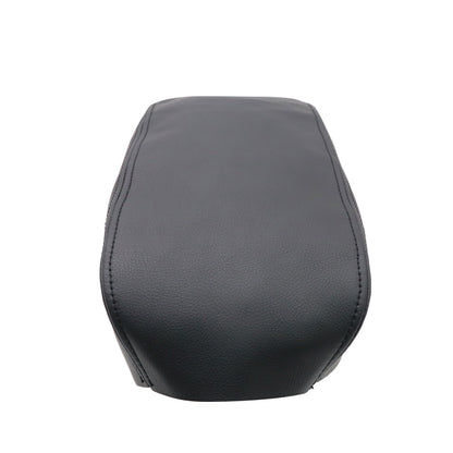 Black Leather Center Console Lid Armrest Cover For Subaru Forester 2019 2020-24