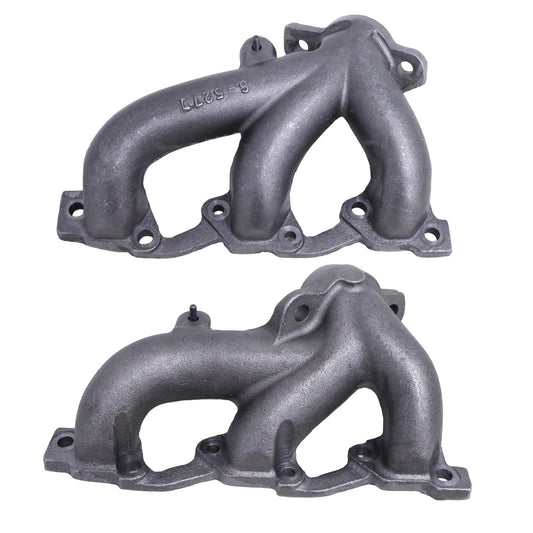2X Exhaust Manifolds Left & Right 4666026AA 4666026AB for Jeep Wrangler JK 3.8L