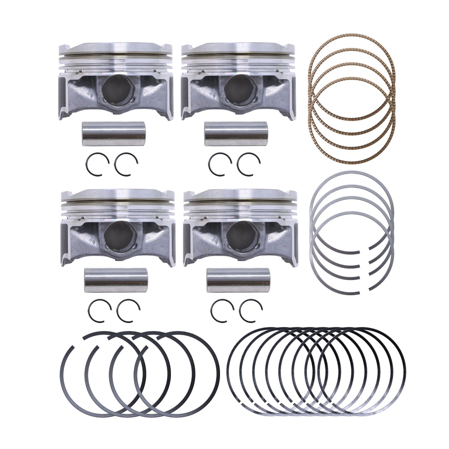 Pistons & Ring Kit Set For Buick Verano Regal Chevrolet Equinox Malibu GMC 1.5T