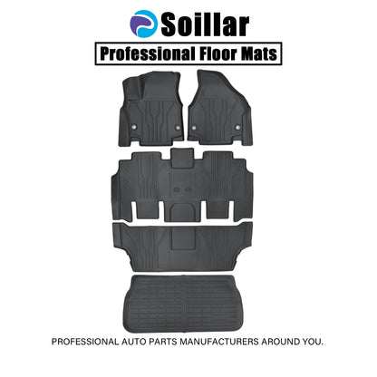 Floor Mats+Trunk Cargo Liner For 2017-2025 Chrysler Pacifica/Voyager All Weather