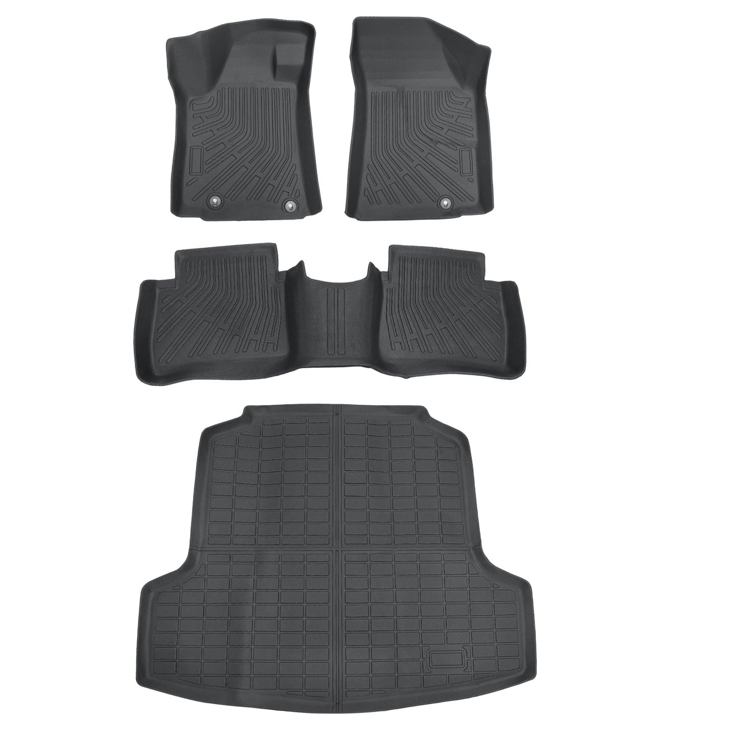 TPE All Weather For 2013-18 Nissan Altima Floor Mats Liners & Trunk Cargo Liner