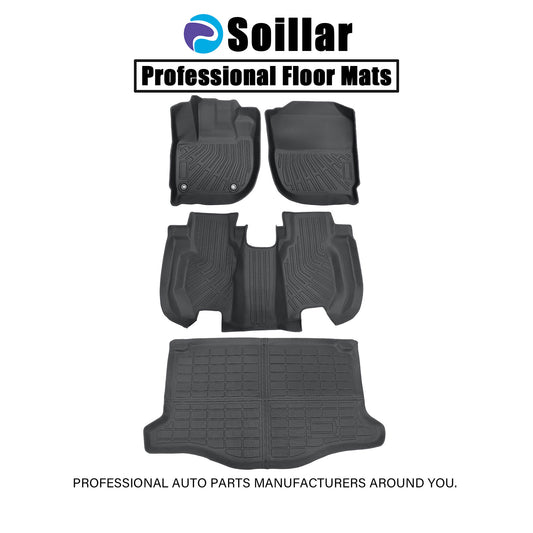 For 2015-2020 Honda Fit 4Door TPE Floor Mats+Trunk Cargo Liner All Weather New