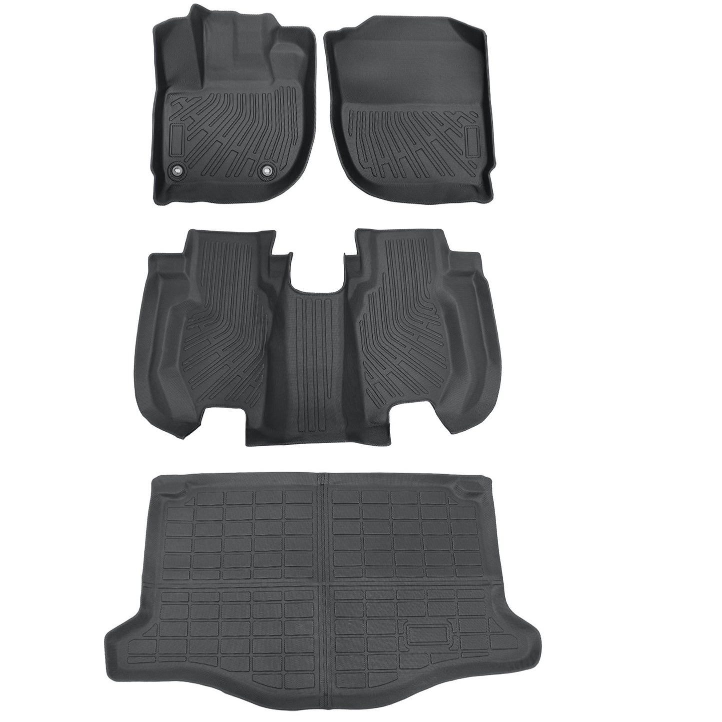 For 2015-2020 Honda Fit 4Door TPE Floor Mats+Trunk Cargo Liner All Weather New