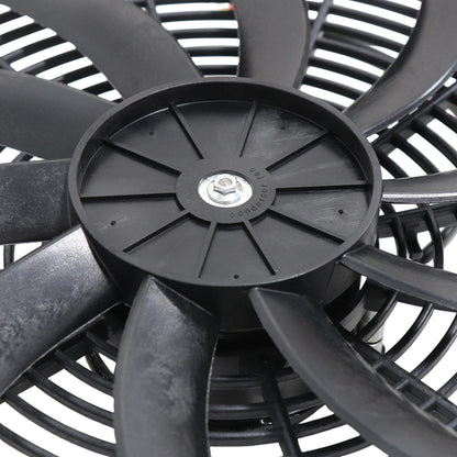 car and truck radiator cooling fan,16-17 inch large size,12-volt 180-watt motor