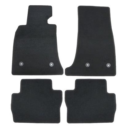 4Pcs For Cadillac CT4 2021-2026 Front & 2nd Floor Mats Carpet Velour Black New