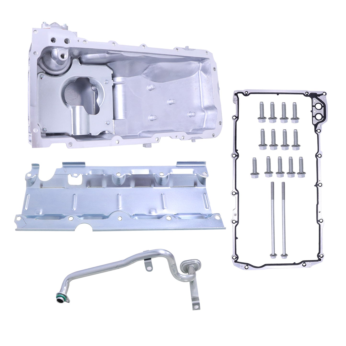 Engine Oil Pan w/ Gasket For Chevy Silverado GMC Sierra 1500 LS 4.8 5.3 6.0 6.2L