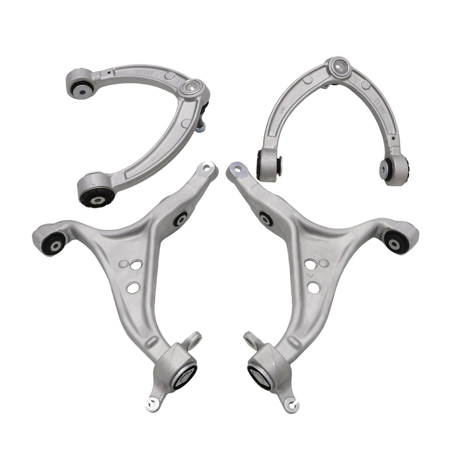4x New Front Lower & Upper Control Arm For Mercedes-Benz GL350 2013-2016