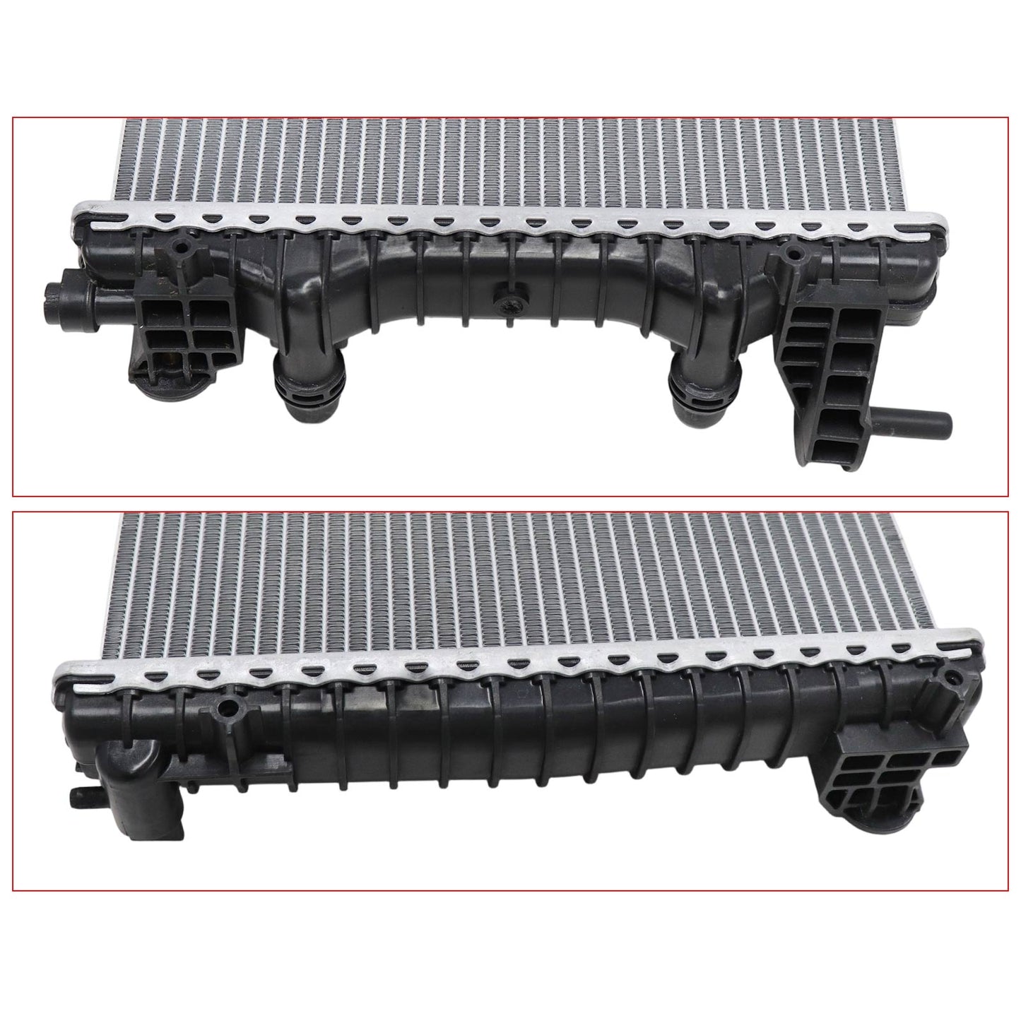 Left Radiator with Oil Cooler For Alfa Romeo Giulia Stelvio 2017-2024 2.0 2.9