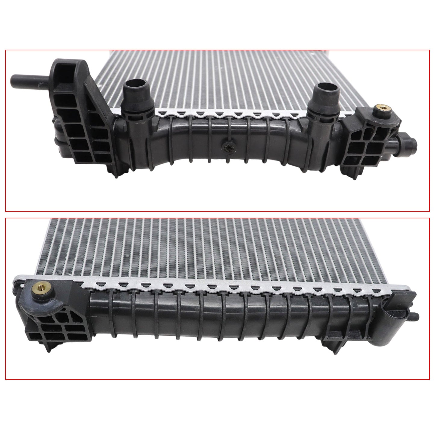 Left Radiator with Oil Cooler For Alfa Romeo Giulia Stelvio 2017-2024 2.0 2.9