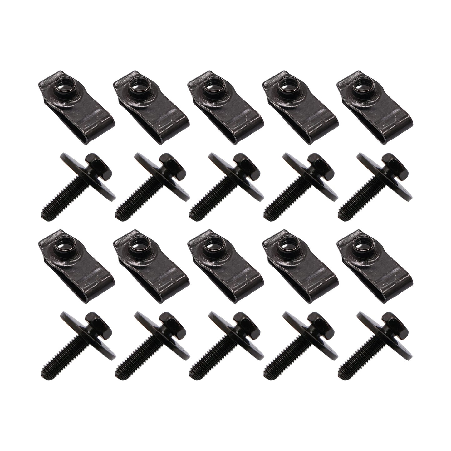 Fits GMC Ford Chrysler Jeep N623343-S2 20X M8 Body Bolts & Extruded U Nuts Kits