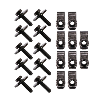 Fits GMC Ford Chrysler Jeep N623343-S2 20X M8 Body Bolts & Extruded U Nuts Kits