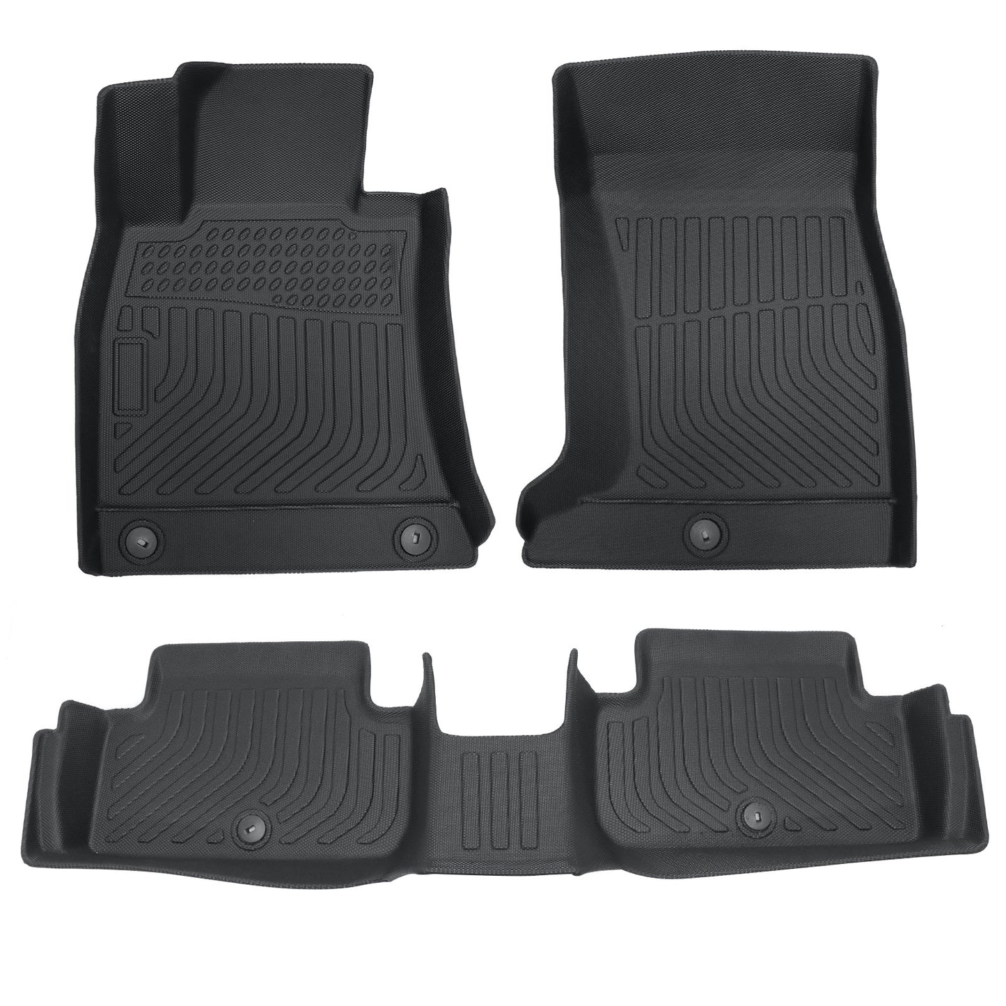 Floor Mats Liner For 2019-2025 Genesis G70 AWD 4-Door Front-Rear All Weather TPE