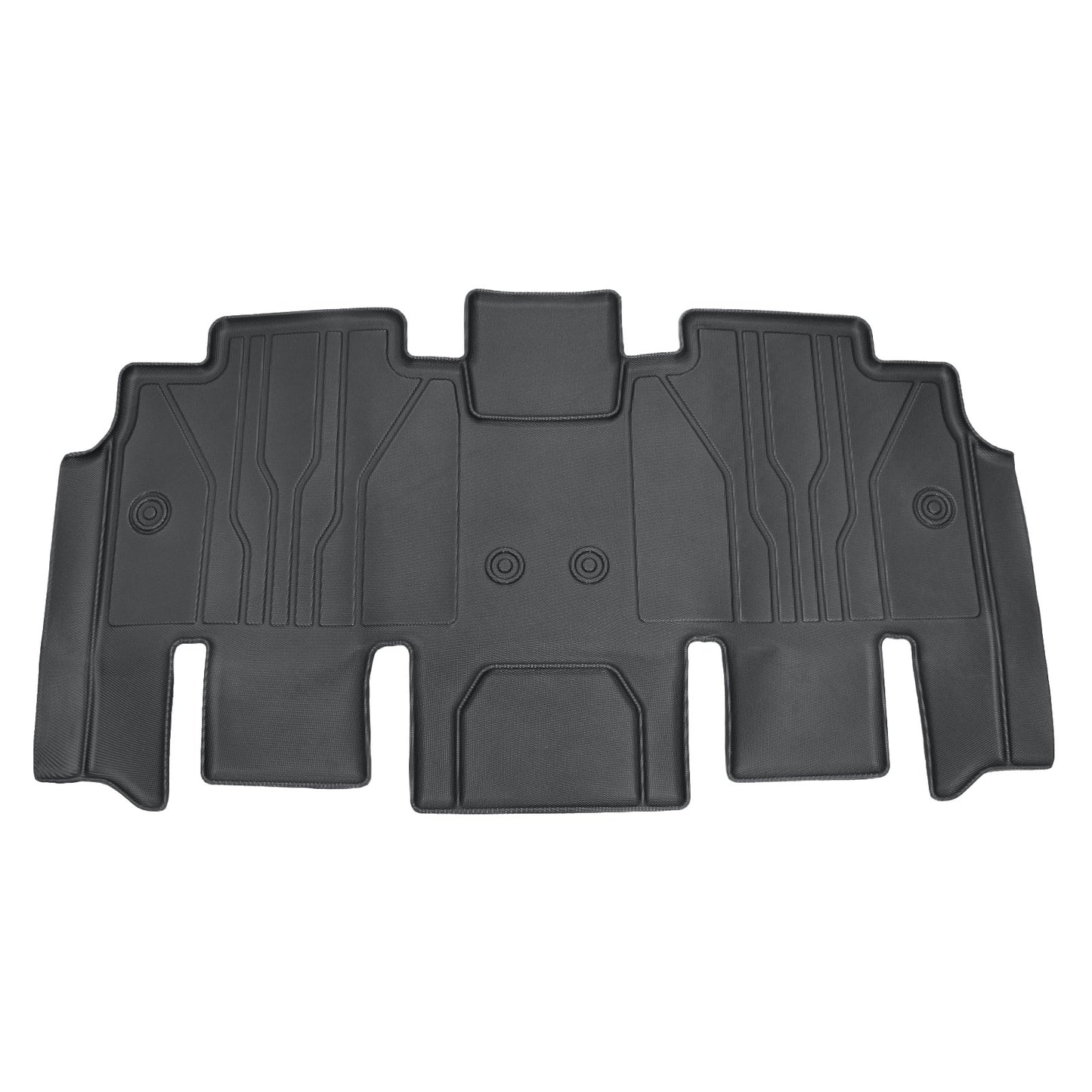 3 Rows TPE Floor Mats Liners Waterproof For 2017-2025 Chrysler Pacifica Black