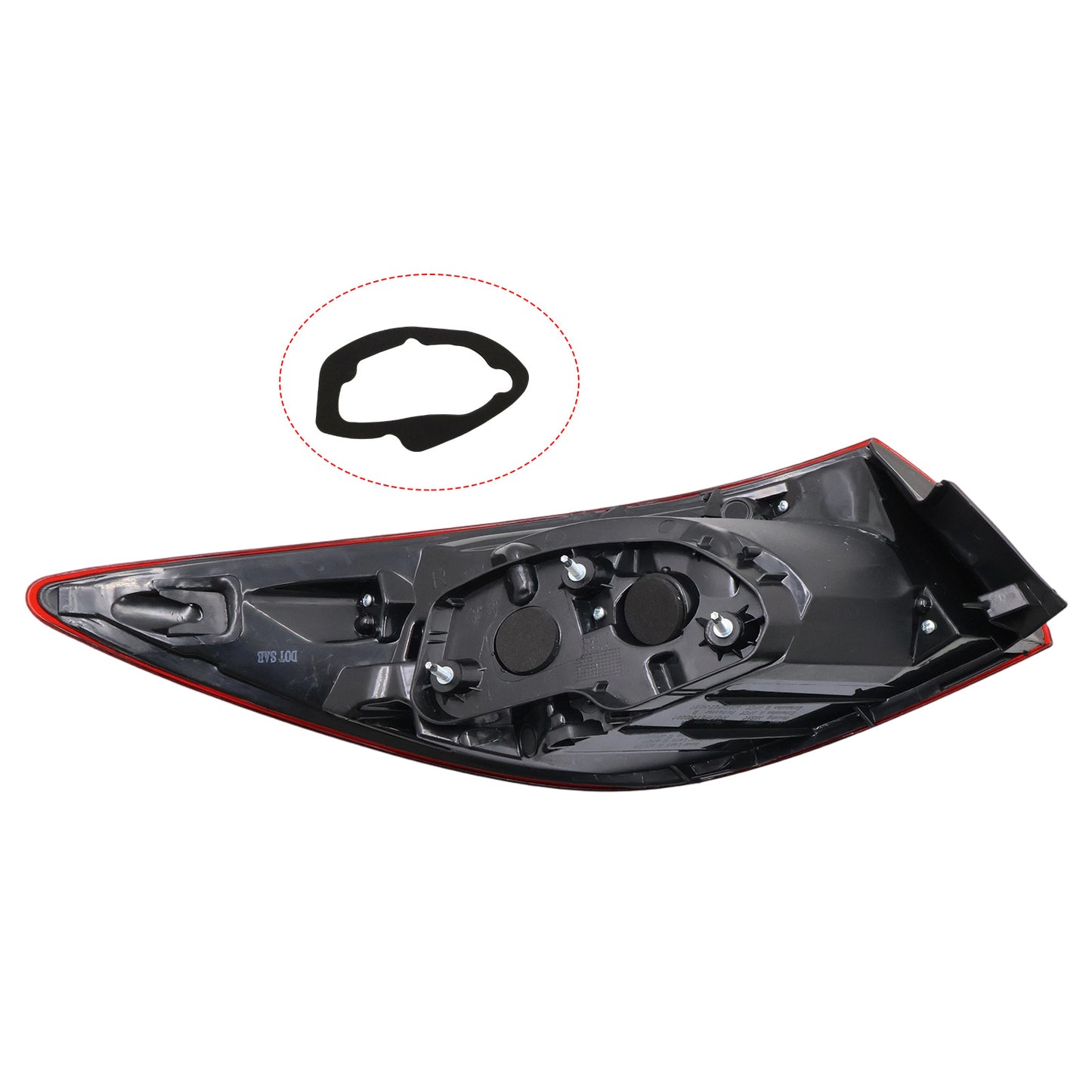 Outer Non-LED Tail Light Lamp Right Side for 2014-2018 Mazda 3 Sedan BJT151150A
