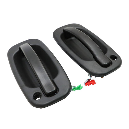 For Chevrolet GMC Exterior Door Handle w/ Keyhole Front/Rear X4