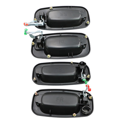 For Chevrolet GMC Exterior Door Handle w/ Keyhole Front/Rear X4