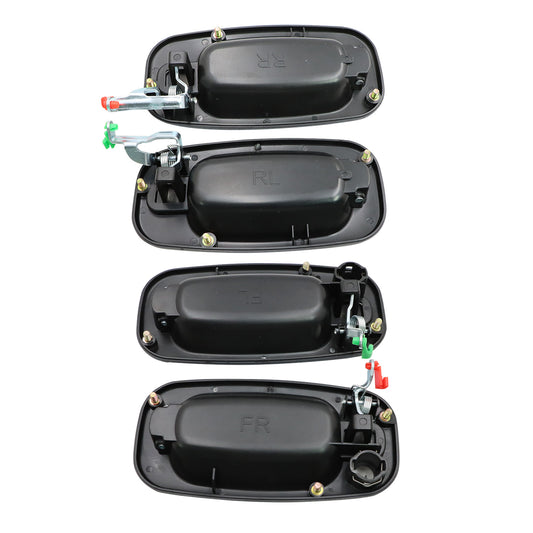 For Chevrolet GMC Exterior Door Handle w/ Keyhole Front/Rear X4