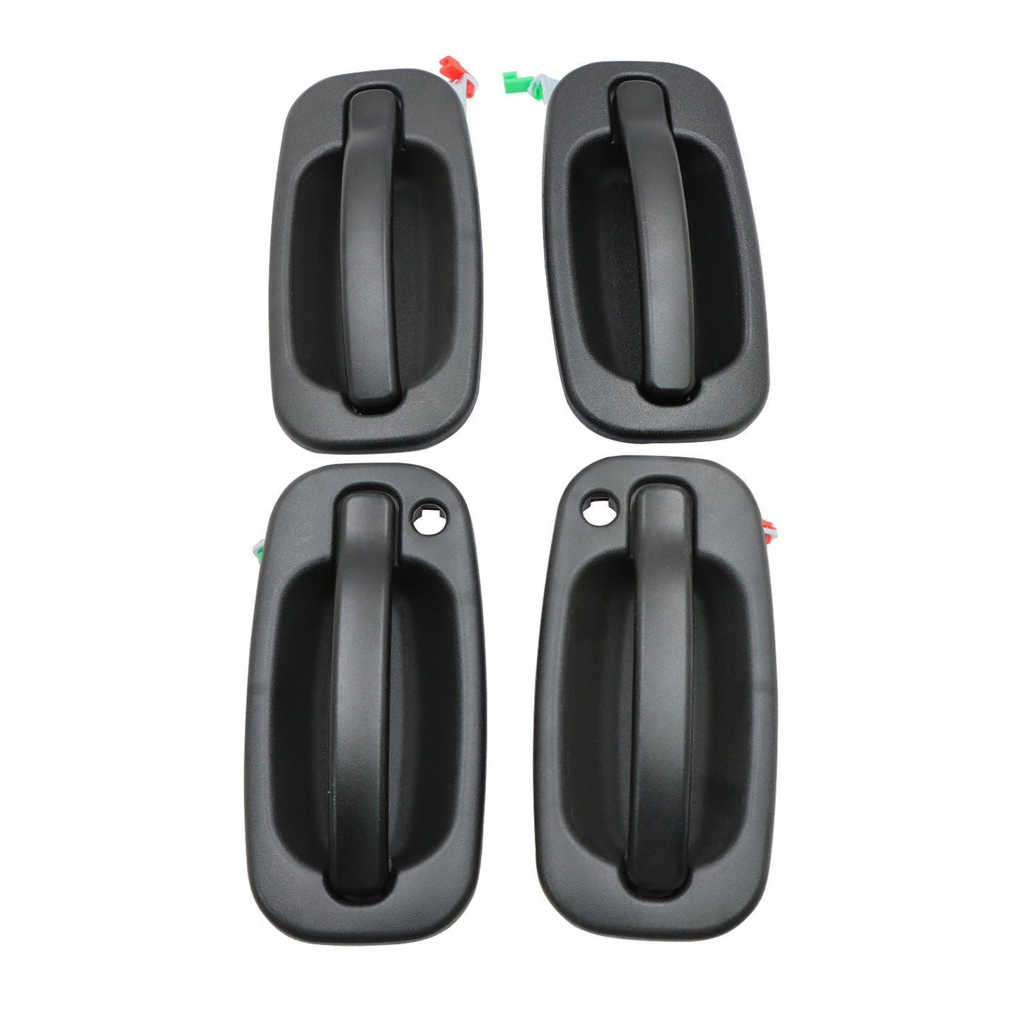 For Chevrolet GMC Exterior Door Handle w/ Keyhole Front/Rear X4