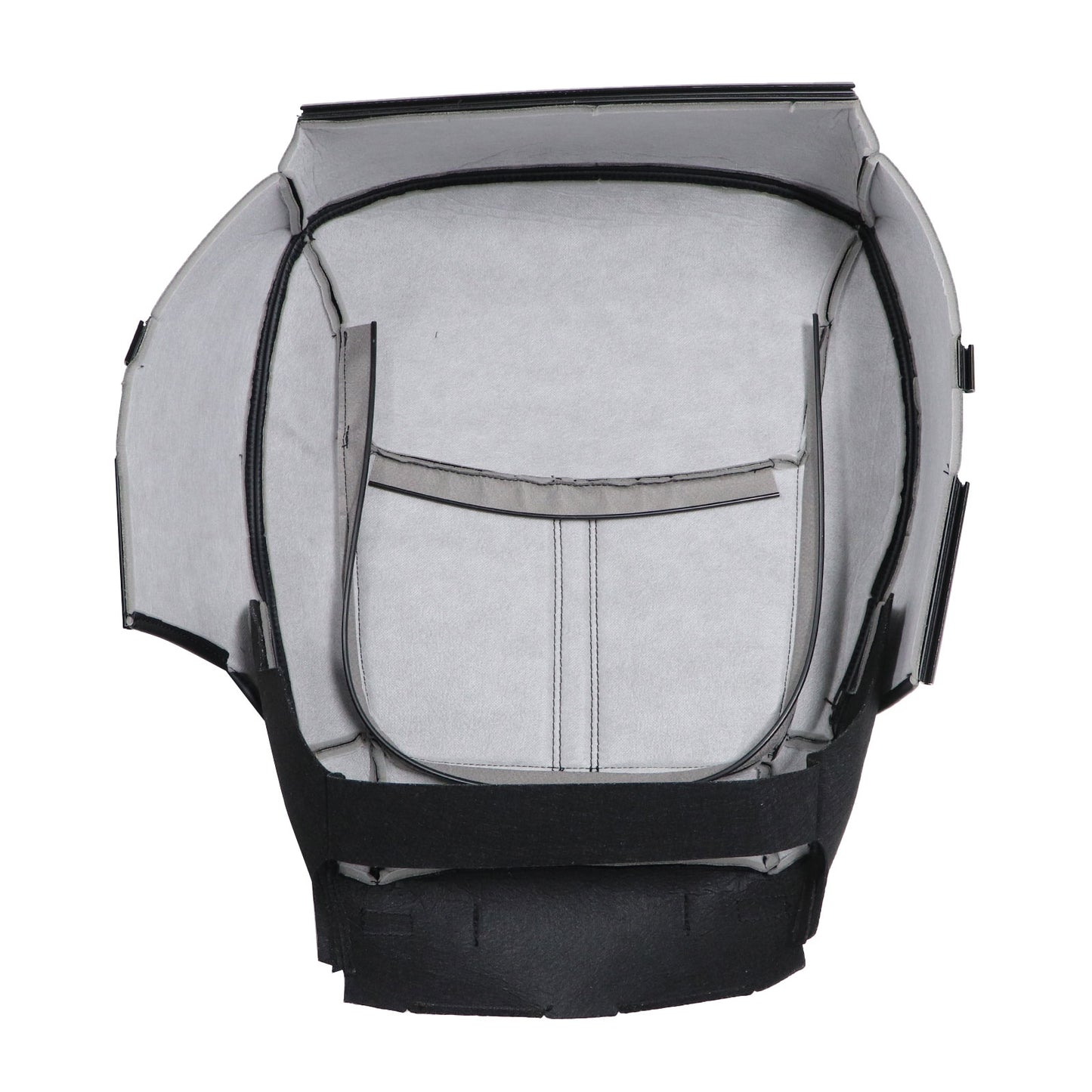 For 2011-2012 Kia Sorento Front Passenger Bottom Perf Leather Seat Cover Black