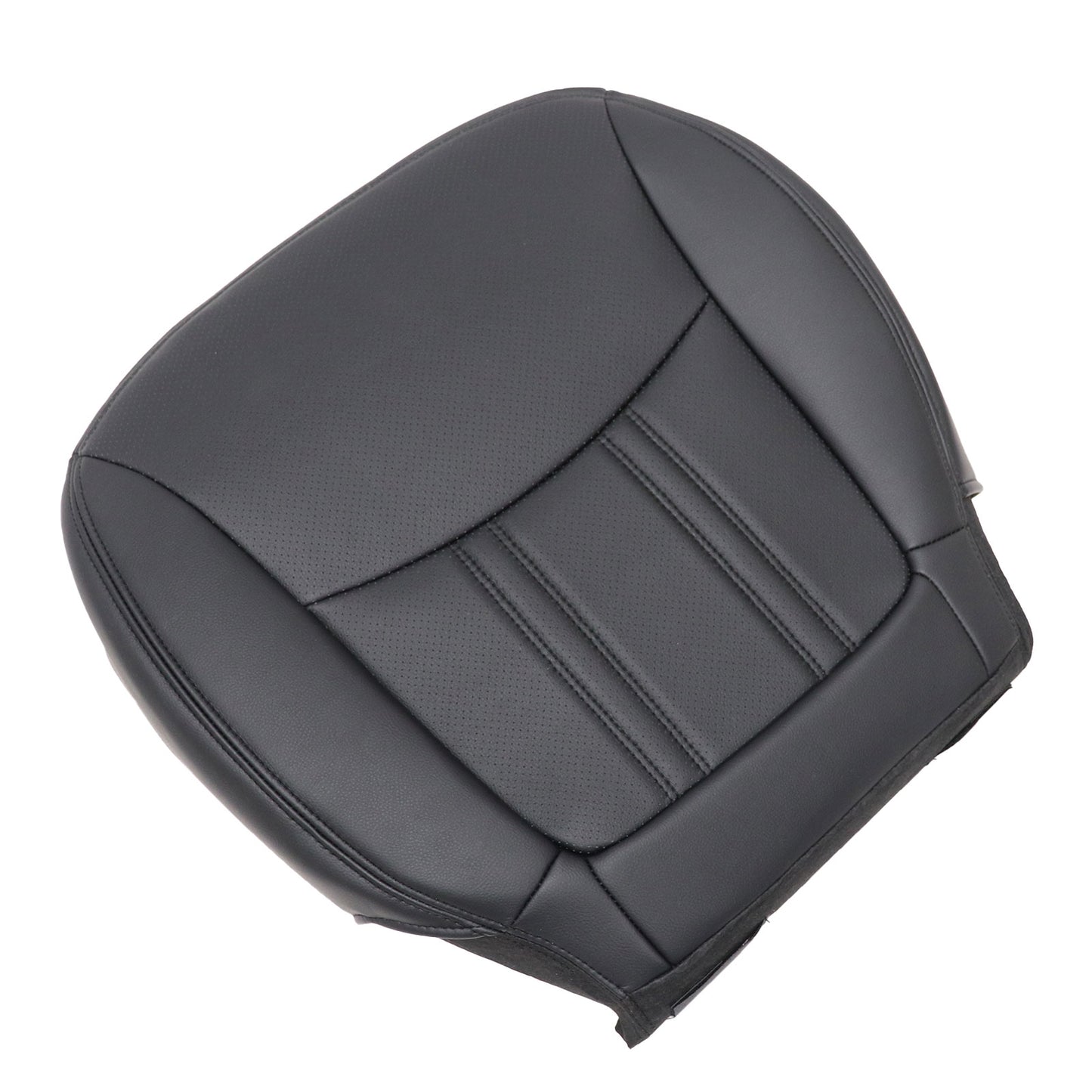 For 2014-2015 Kia Sorento Driver Bottom Replacement AC Leather Seat Cover Black