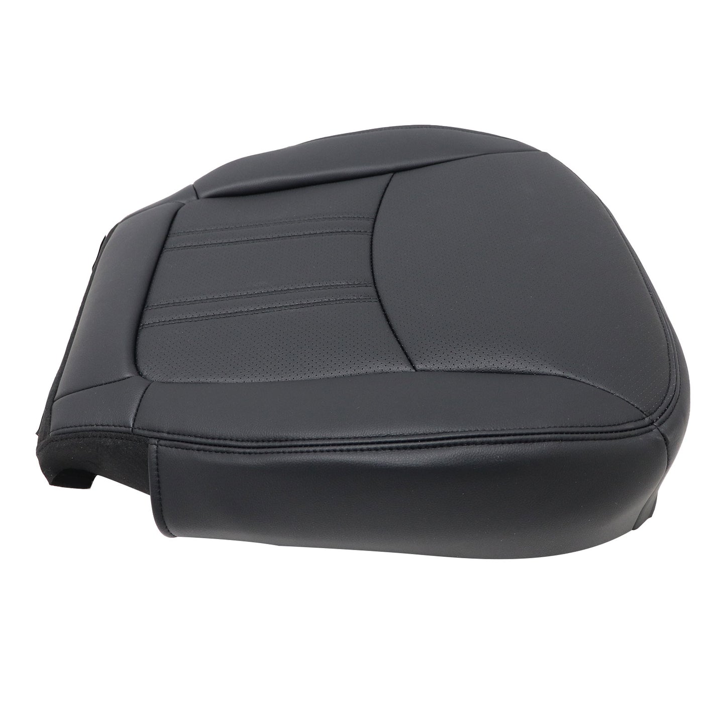 For 2014-2015 Kia Sorento Driver Bottom Replacement AC Leather Seat Cover Black