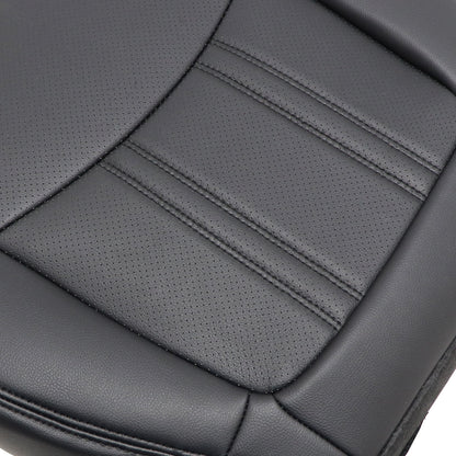 Fits 2014-2015 Kia Sorento Front Passenger Bottom AC Leather Seat Cover Black