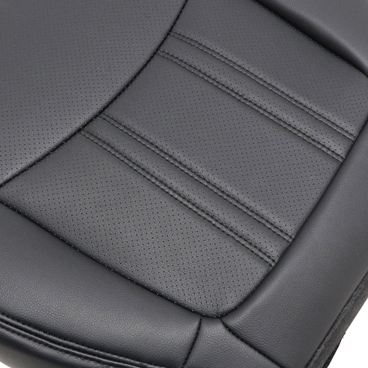 Fits 2014-2015 Kia Sorento Front Passenger Bottom AC Leather Seat Cover Black