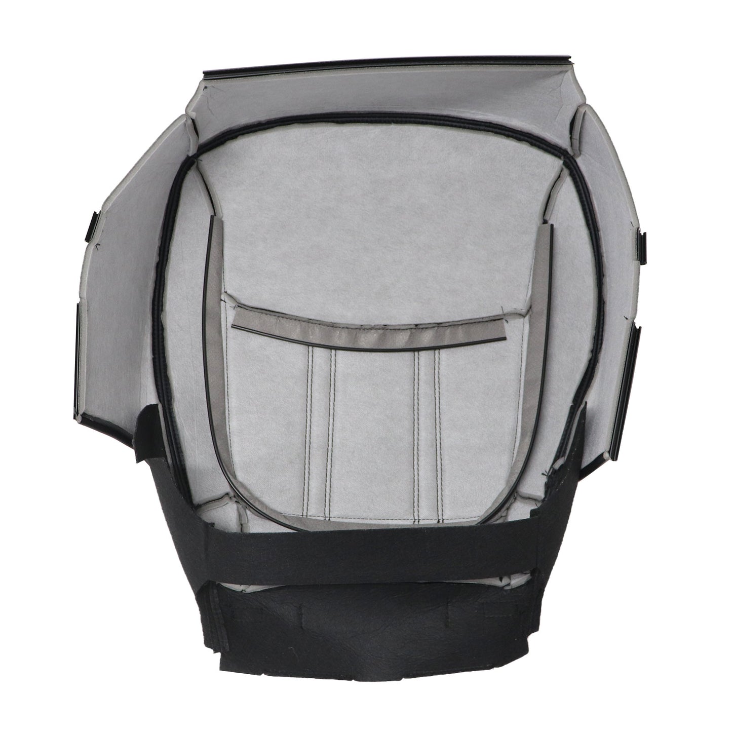 Fits 2014-2015 Kia Sorento Front Passenger Bottom AC Leather Seat Cover Black