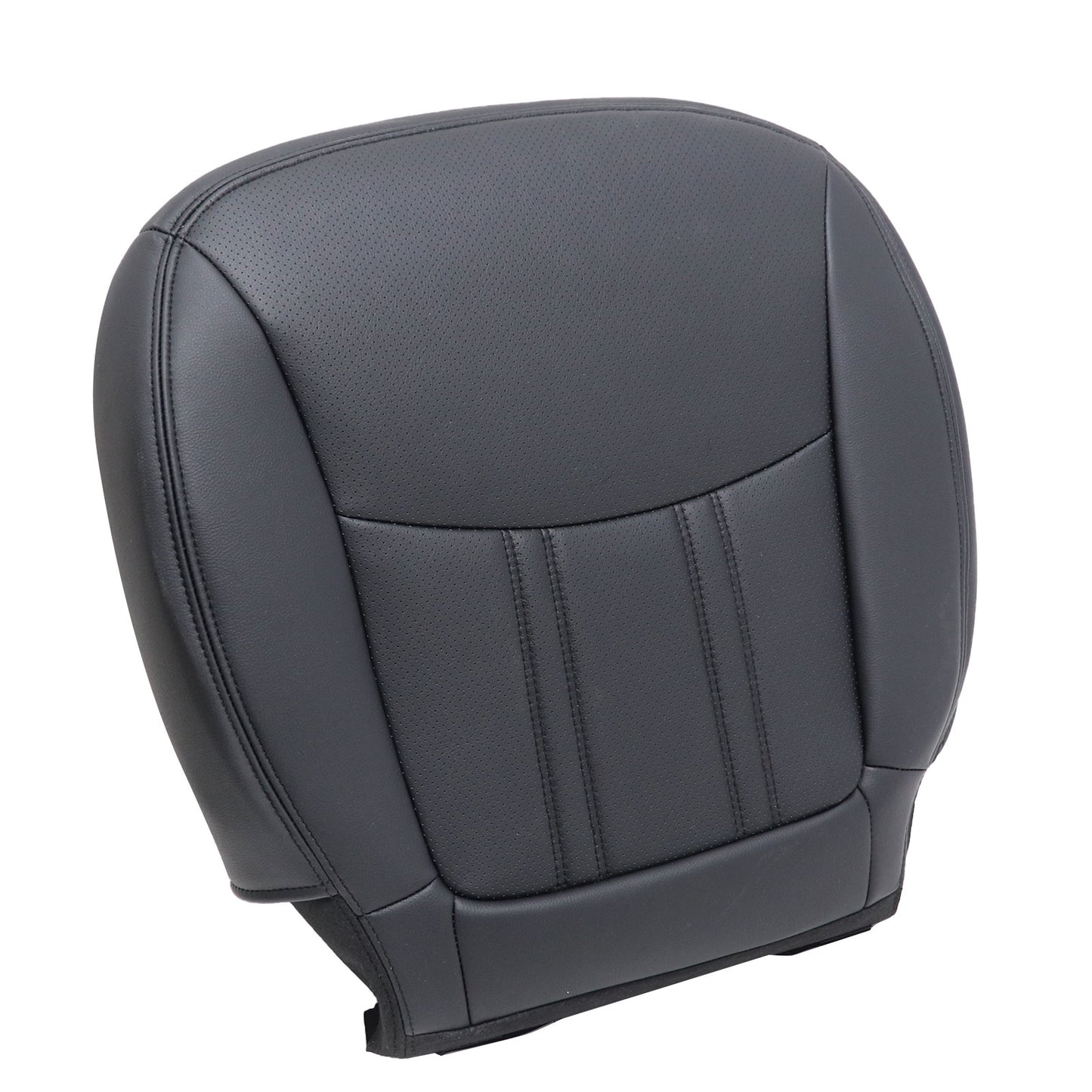 Fits 2014-2015 Kia Sorento Front Passenger Bottom AC Leather Seat Cover Black