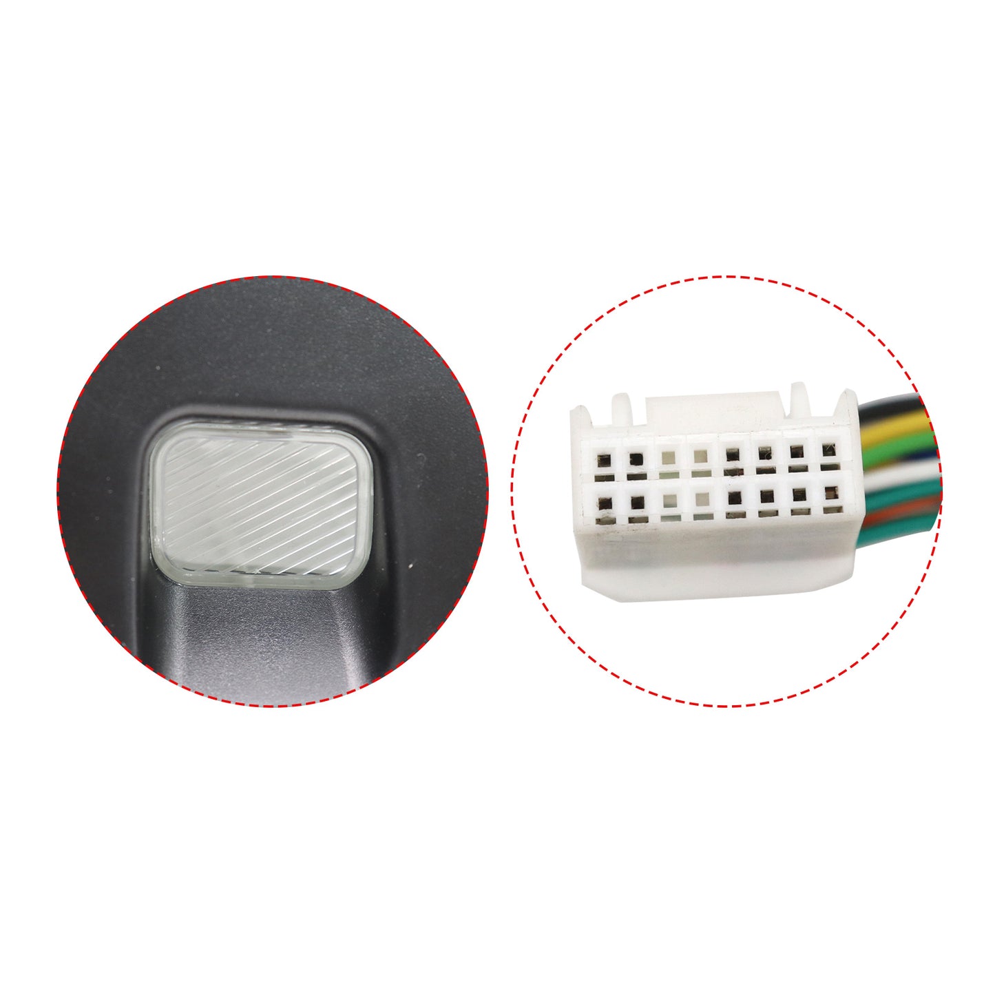 Mirror Driver Left Side For Toyota Venza 21-24 Turn signal floor lamp blind spot