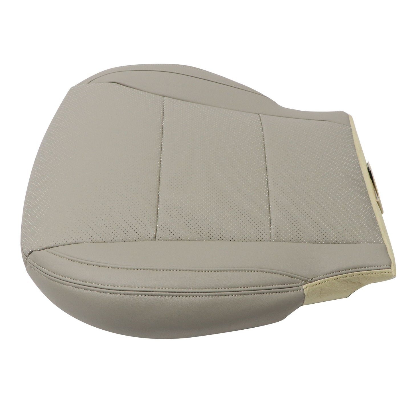 2012-2019 Fits Hyundai Santa Fe Driver Bottom Perforated Leather Seat Cover Gray