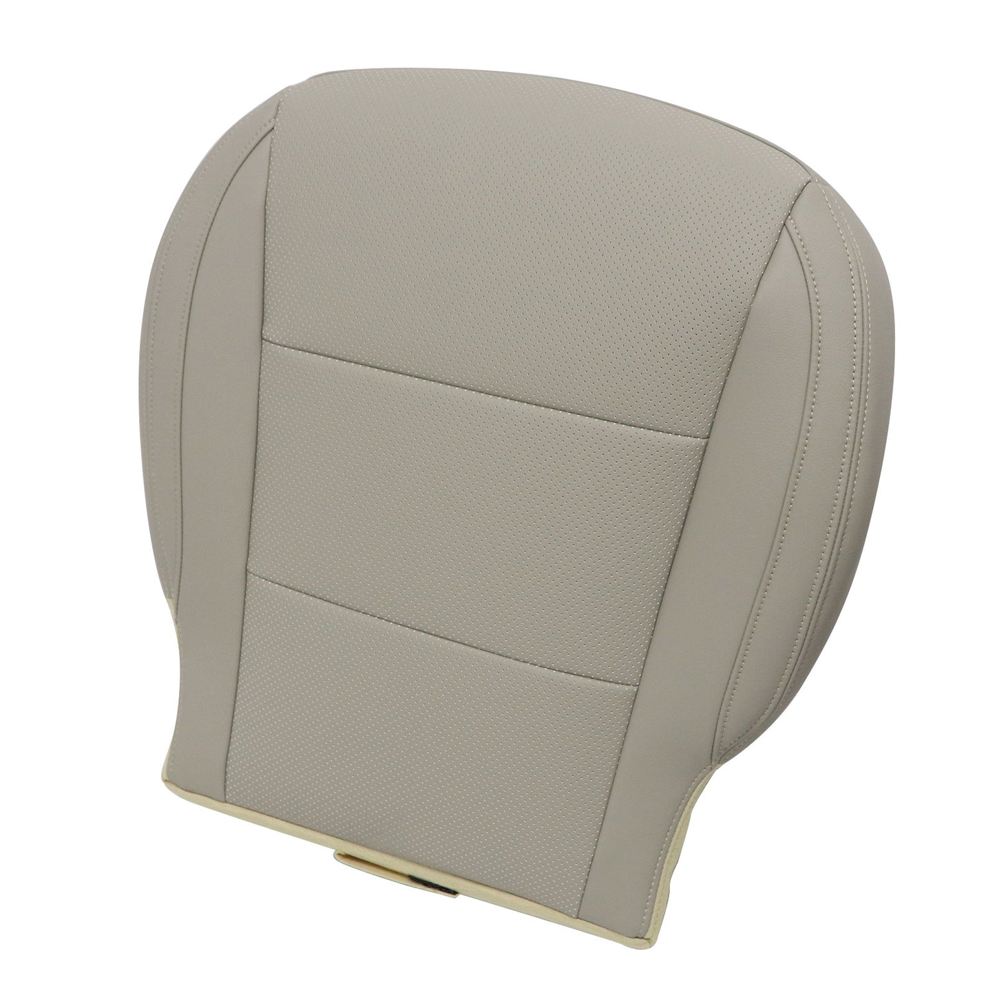 2012-2019 Fits Hyundai Santa Fe Driver Bottom Perforated Leather Seat Cover Gray