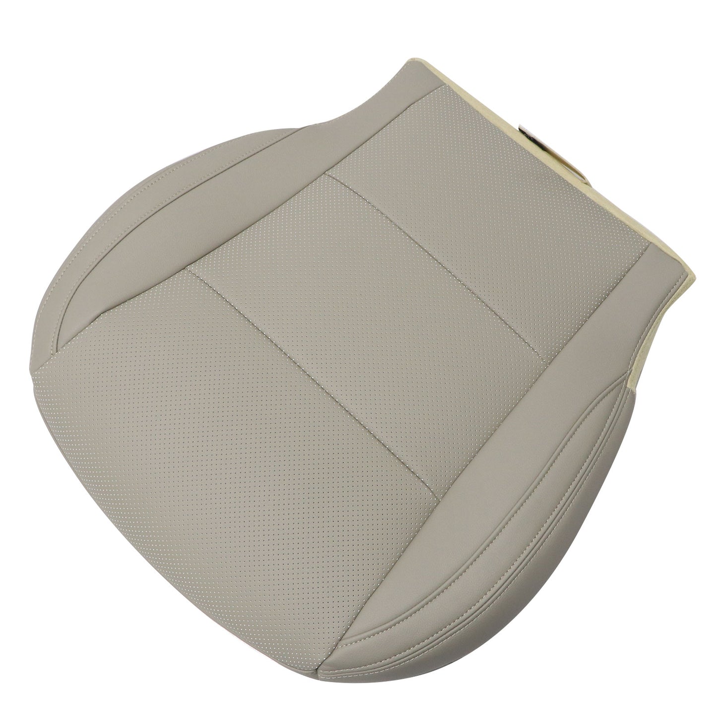 2012-2019 Fits Hyundai Santa Fe Driver Bottom Perforated Leather Seat Cover Gray
