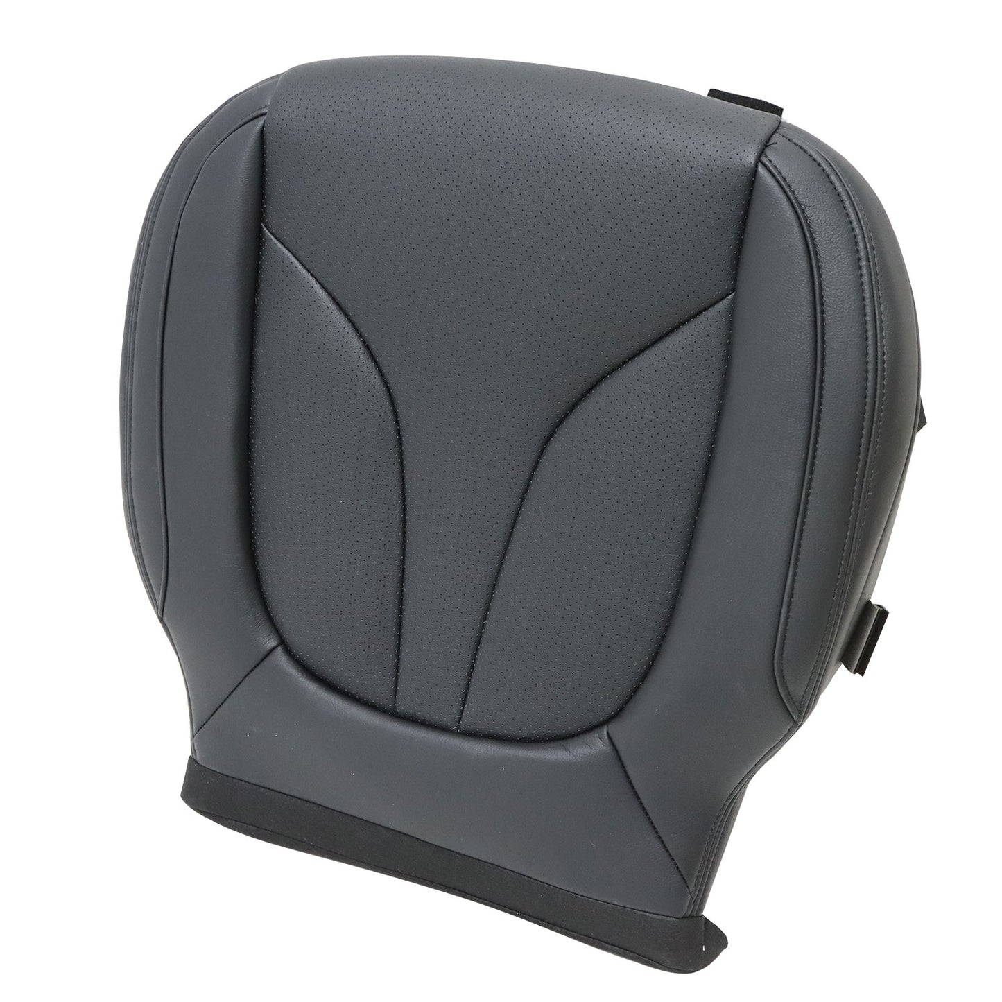 Replacement Fits 2016-2018 Lincoln MKX Driver Bottom Perforated Black Seat Cover