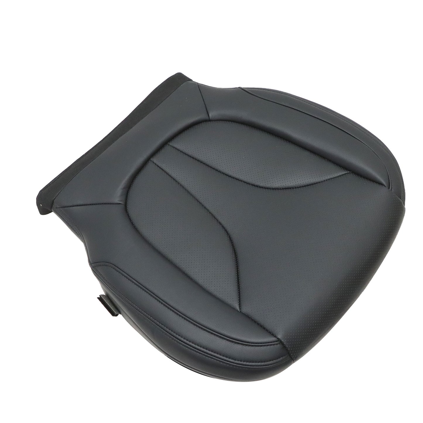Replacement Fits 2016-2018 Lincoln MKX Driver Bottom Perforated Black Seat Cover