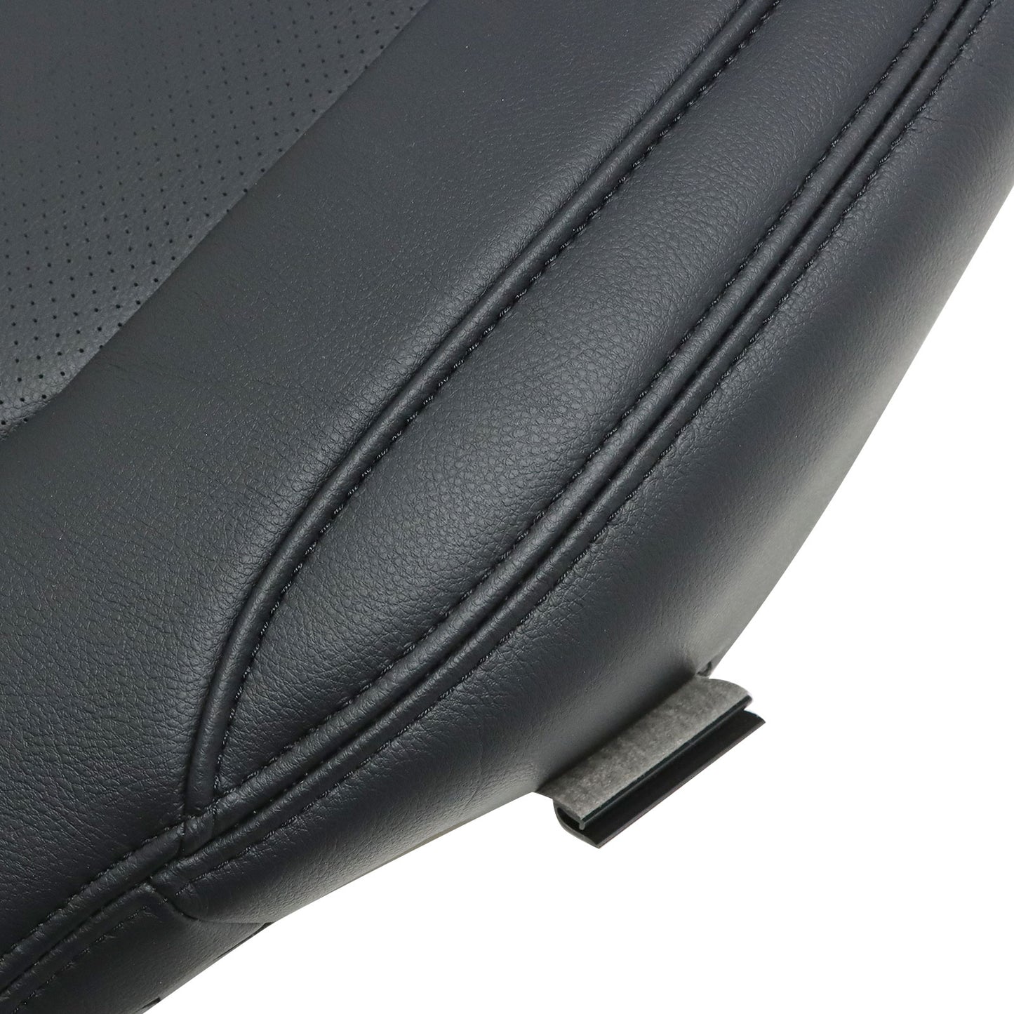Replace For 2016-2018 Lincoln MKX Passenger Bottom Perforated Black Seat Cover